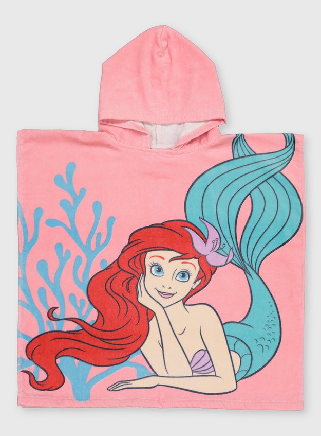 Primark Girls Disney Princess Kids Hooded Towel Brand New 